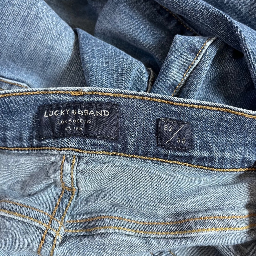 Lucky Brand 412 Athletic Slim Jeans Mens 32x30 Blue Medium Wash Denim *See Pics* - Picture 7 of 13